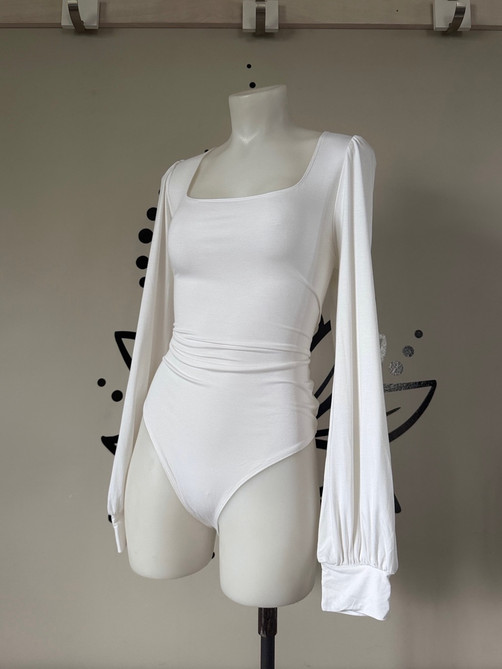 White Long Sleeve Bodysuit